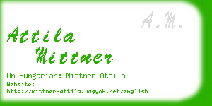 attila mittner business card